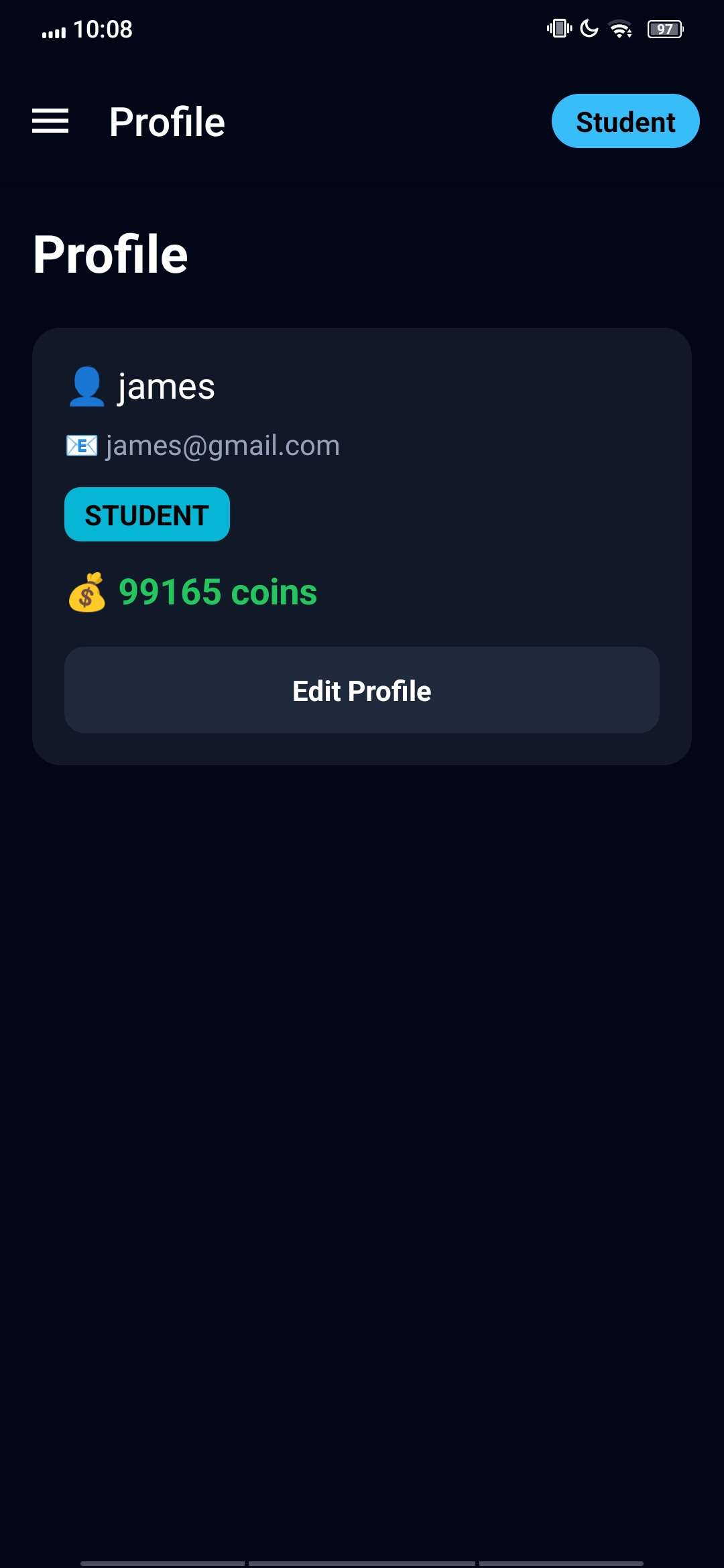 Skillvine App Screen 5